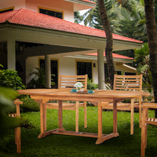 Load image into Gallery viewer, Teak Wood Hawaii Oval Outdoor Extension Table
