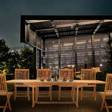 Load image into Gallery viewer, Teak Wood Santa Ana Rectangular Double Extension Dining Table, 78 to 118 inch
