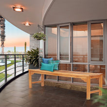 Load image into Gallery viewer, Teak Wood Ocean City Outdoor Backless Bench, 6 Foot
