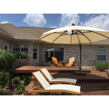 Load image into Gallery viewer, Sun Garden 13 Ft. Easy Sun Cantilever Umbrella and Parasol, the Original from Germany, Indigo Blue Canopy with Bronze Frame
