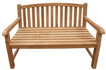 Load image into Gallery viewer, Teak Wood Buenos Aires Oval Outdoor Bench, 4 Foot
