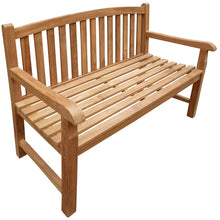 Load image into Gallery viewer, Teak Wood Buenos Aires Oval Outdoor Bench, 4 Foot
