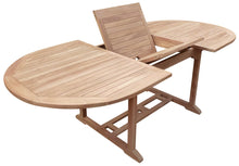 Load image into Gallery viewer, Teak Wood Hawaii Oval Outdoor Extension Table
