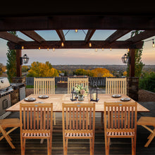 Load image into Gallery viewer, Teak Wood San Juan Rectangular Outdoor Extension Table
