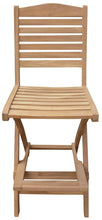 Load image into Gallery viewer, Teak Wood Oceanview Folding Outdoor Barstool
