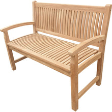 Load image into Gallery viewer, Teak Wood El Mar Teak Outdoor Bench, 4 Foot
