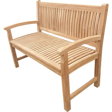 Load image into Gallery viewer, Teak Wood El Mar Teak Outdoor Bench, 4 Foot
