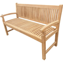 Load image into Gallery viewer, Teak Wood El Mar Teak Outdoor Bench, 5 Foot
