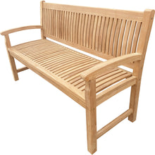 Load image into Gallery viewer, Teak Wood El Mar Teak Outdoor Bench, 5 Foot
