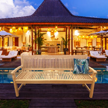 Load image into Gallery viewer, Teak Wood El Mar Teak Outdoor Bench, 6 Foot
