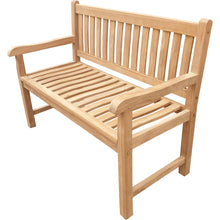 Load image into Gallery viewer, Teak Wood Santiago Teak Outdoor Bench, 4 Foot

