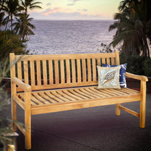 Load image into Gallery viewer, Teak Wood Santiago Teak Outdoor Bench, 5 Foot
