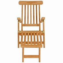 Load image into Gallery viewer, Teak Wood Siesta Key Outdoor Steamer Chair
