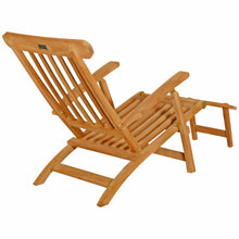 Load image into Gallery viewer, Teak Wood Siesta Key Outdoor Steamer Chair
