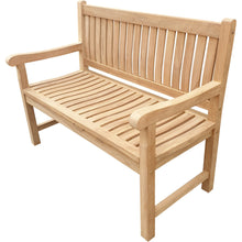 Load image into Gallery viewer, Teak Wood San Juan Teak Outdoor Bench, 4 Foot
