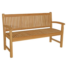 Load image into Gallery viewer, Teak Wood San Juan Teak Outdoor Bench, 5 Foot
