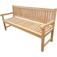 Load image into Gallery viewer, Teak Wood San Juan Teak Outdoor Bench, 6 Foot
