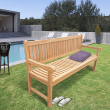 Load image into Gallery viewer, Teak Wood San Juan Teak Outdoor Bench, 6 Foot
