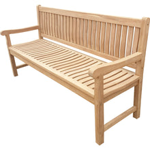 Load image into Gallery viewer, Teak Wood San Juan Teak Outdoor Bench, 6 Foot
