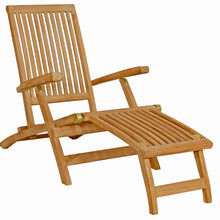 Load image into Gallery viewer, Teak Wood Acapulco Outdoor Steamer Chair
