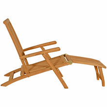 Load image into Gallery viewer, Teak Wood Acapulco Outdoor Steamer Chair
