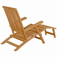 Load image into Gallery viewer, Teak Wood Acapulco Outdoor Steamer Chair
