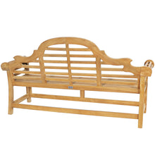 Load image into Gallery viewer, Teak Wood Marlborough Outdoor Bench, 6 foot
