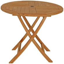 Load image into Gallery viewer, Teak Wood Sanibel Outdoor Folding Table, 36 inch
