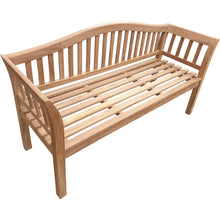 Load image into Gallery viewer, Teak Wood Oklahoma Outdoor Patio Bench, 5 Foot
