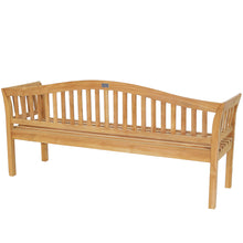 Load image into Gallery viewer, Teak Wood Oklahoma Outdoor Patio Bench, 6 Foot
