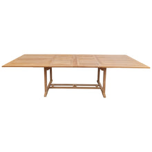 Load image into Gallery viewer, Teak Wood Santa Ana Rectangular Double Extension Dining Table, 78 to 118 inch
