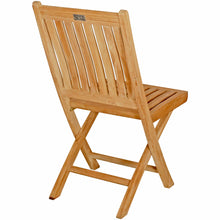 Load image into Gallery viewer, Teak Wood Naples Outdoor Folding Side Chair, set of 2
