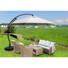 Load image into Gallery viewer, Sun Garden 13 Ft. Cantilever Umbrella, the Original from Germany, Heather Color Canopy with Bronze Frame
