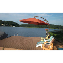 Load image into Gallery viewer, Sun Garden 13 Ft. Easy Sun Cantilever Umbrella and Parasol, the Original from Germany, Indigo Blue Canopy with Bronze Frame
